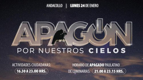 Andacollo realizará apagón y evento ciudadano para concientizar sobre cuidado de cielos nocturnos