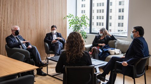 Ministro Flavio Salazar sostuvo encuentro con representantes del Centro Internacional de Ingeniería Genética y Biotecnología (ICGEB)