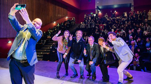 MinCiencia invitó a estudiantes de San Ramón a intercambiar ideas con el primer astronauta sueco en viajar al espacio