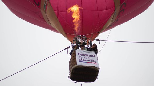 Desde un globo aerostático, Ministerio lanza Festival de las Ciencias 2023